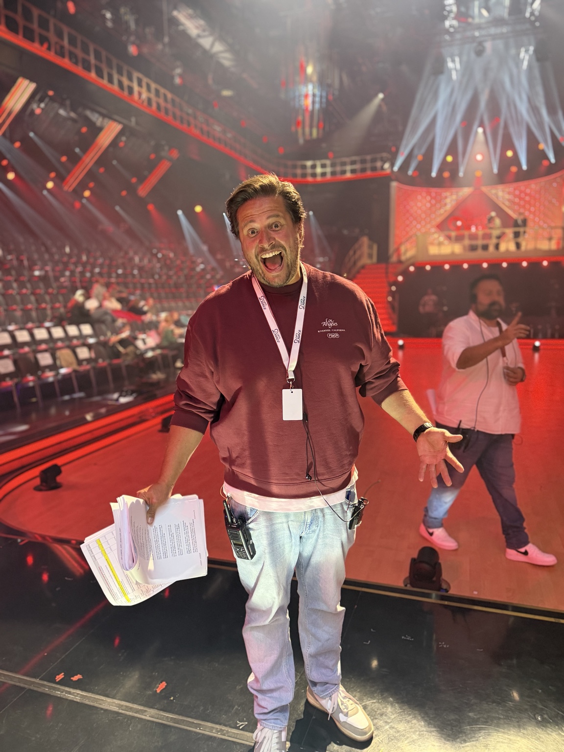 Philipp Schulte auf einer Showbühne